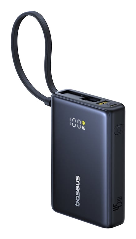 фото Зовнішній акумулятор (павербанк) Baseus PicoGo Digital Display 10000mAh 45W Black (P10076803123-00)