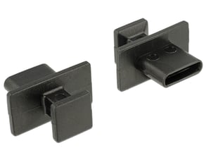 DeLOCK 64015 USB-Typ-C-Steckdosenadapter, schwarz, 10 Stück