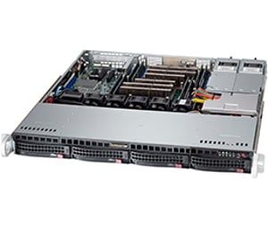 Supermicro SuperChassis 813MFTQ-R606CB Rack Czarny, Szary 600 W