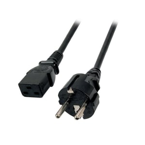 EFB Elektronik EK511.1,8 kabel zasilające Czarny 1,8 m Wtyczka zasilająca typu E+F C19 panel