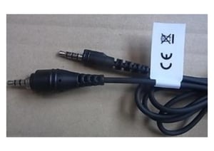 Zebra CBL-HS2100-3MS1-01 1.1 m 3.5 mm audio cable, Black
