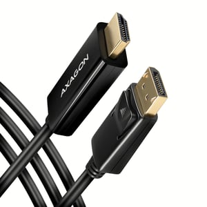 Axagon RVD-HI14C2 1.8 m HDMI Type A (Standard) to DisplayPort Cable Adapter, Black