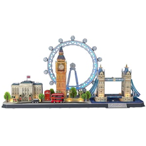 CubicFun City Line London LED Puzzle 3D 107 szt. Budynki