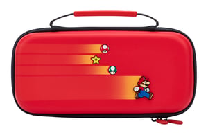 PowerA 1526546-01 Carrying Case for Nintendo Handheld Game Consoles—Felt, Rubber, Red