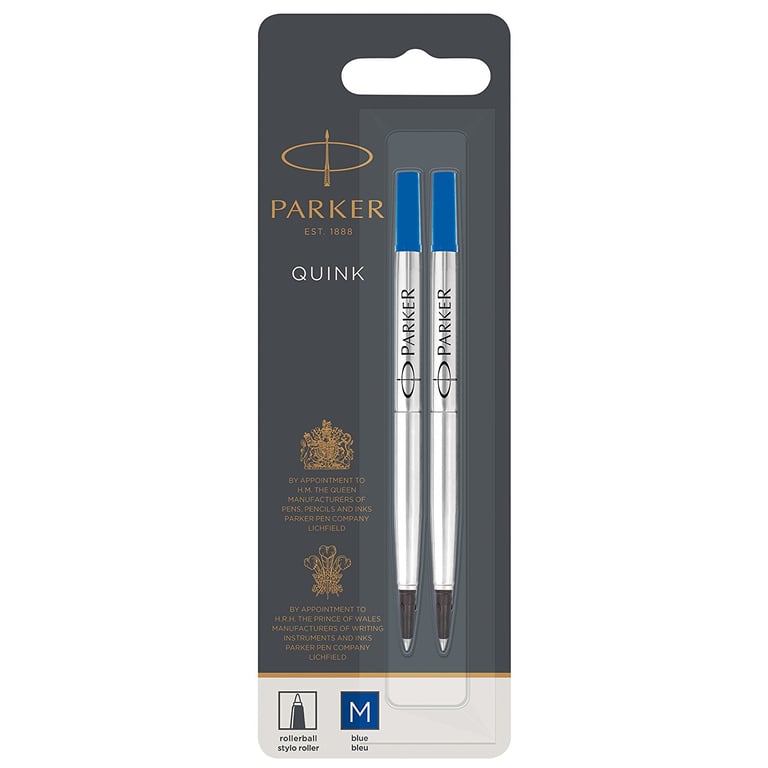 Parker 1950327 wkład do długopisu Średni Niebieski 2 szt.