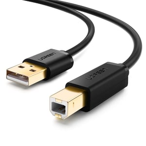 Ugreen 10350 USB 2.0 Cable, 1.5 m, USB A to USB B, Black