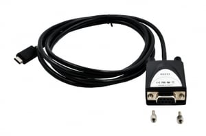 EXSYS EX-2311-2F kabel równoległy Czarny 1,8 m DB-9
