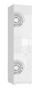 Tuckano Hyllan 50x201x45 SPACESHIP vit/vit högblank/kugghjulstryck
