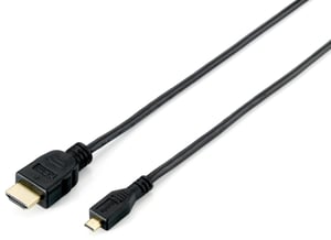 Equip 119309 HDMI-Kabel 1 m, HDMI Typ A (Standard), HDMI Typ D (Micro), schwarz