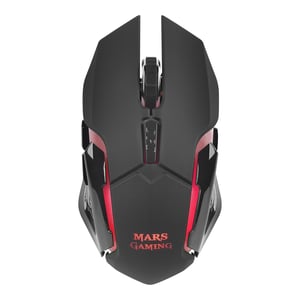 Mars Gaming MMW Maus, beidhändig, RF-Funk, optisch, 3200 DPI