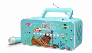 Muse M-29KB Portable Stereo System, Digital 1 W FM, MW, PLL, Multi-Color MP3 Player