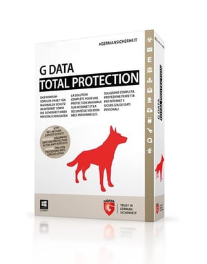 G DATA Total Protection, ESD, Win, Full, 3 U, 1 Y, D/F/I 3 x licencja Pobieranie oprogramowania elektronicznego (ESD) Niemiecki, Francuska, Włoski 1 lat(a)