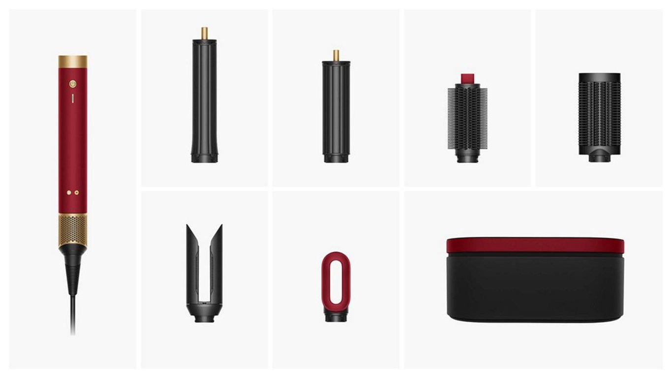 фото Мультистайлер Dyson Airwrap Co-anda2x Multi Hair Styler Straight+Wavy Red Velvet/Gold (176955-01) 1