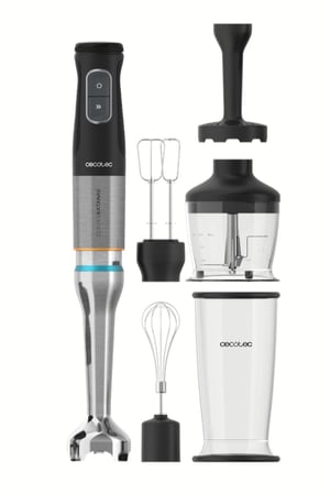 Cecotec 03978 blender Blender immersyjny 1500 W Czarny, Stal nierdzewna