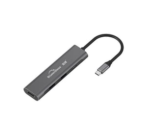 Extra Digital CA913435 huby i koncentratory USB 3.2 Gen 1 (3.1 Gen 1) Type-C 10000 Mbit/s Szary