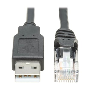 Tripp Lite U009-006-RJ45-X RJ-45 to USB 2.0 Type-A Adapter, Black