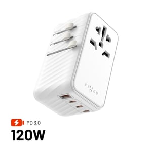 FIXED FIXCT120-3C1A-WH adapter wtyczek zasilających Uniwersalne Biały