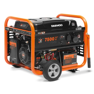 Daewoo GDA 8500E generator 7000 W 30 l bensin svart, orange