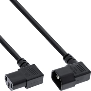 InLine 16630A kabel zasilające Czarny 3 m C13 panel C14 panel