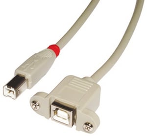 Lindy 31801 USB-Kabel USB 2.0 1 m USB B Grau
