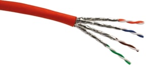 Schwaiger Cat7 25 m kabel sieciowy Pomarańczowy S/FTP (S-STP)