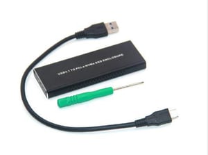 CoreParts MSUB8001 Festplattengehäuse SSD-Gehäuse Schwarz M.2