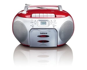 Lenco SCD-420 Schwarz, Rot – tragbarer CD-Player
