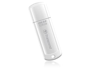 Transcend JetFlash TS128GJF730 USB-minne 128 GB USB Typ A 3.2 Gen 1 (3.1 Gen 1) Vit