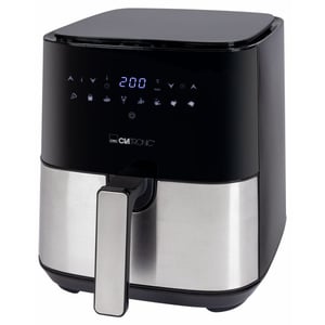 Clatronic FR 3782 H Enkel 5 l Fristående 1450 W Varmluftsfritös Svart, Rostfritt stål
