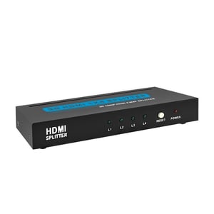 Qoltec 50537 rozgałęziacz telewizyjny HDMI 4x HDMI