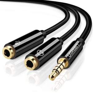 Ugreen 30620 kabel audio 0,15 m 3.5mm 2 x 3.5mm Czarny