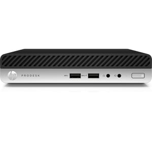 T1A HP ProDesk 400 G4, generalüberholt, Intel® Core™ i5 i5-8400T, 8 GB DDR4-SDRAM, 256 GB SSD, Windows 10 Pro, Mini-PC, Schwarz, Silber