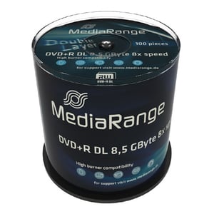 MediaRange MR470 DVD-skiva 8,5 GB DVD+R DL 100 st.
