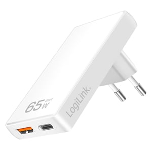 LogiLink PA0368 Ladegerät für mobile Geräte, universell, weiß, Wechselstrom, Schnellladung, intern