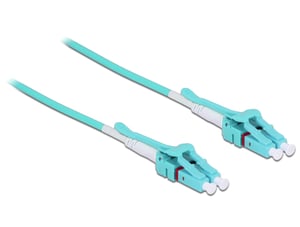 DeLOCK 1 m, 2xLC InfiniBand-/Glasfaserkabel LC, türkis