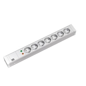 Bachmann 333.004 Überspannungsschutz, weiß, 7 x Netzsteckdose, 2 m
