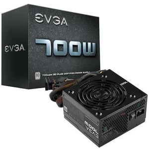 EVGA 700 W modulströmförsörjning 24-stifts ATX, svart