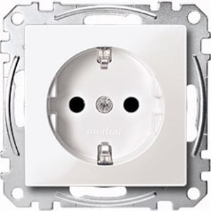 Merten MEG2300-0419 CEE 7/3 Electrical Outlet, White