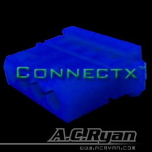 AC Ryan Connectx™ T-Molex power Female - UVBlue 100x T-Molex Female Niebieski