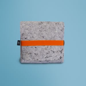 R-Go Tools Filz-Tasche „R-Go Pouch“ für die Split-Tastatur, hergestellt aus recycelten Textilien, soziales Produkt, grau