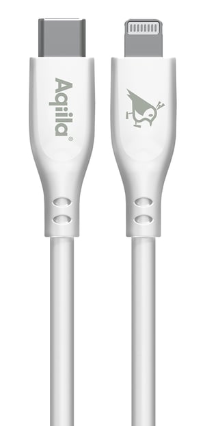 Aqiila Cablebird CS12 kabel USB USB 2.0 2 m Lightning USB C Biały