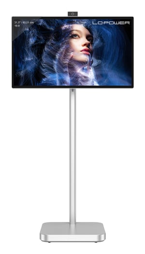 LC-Power LC-M32S4K przenośny telewizor / monitor Przenośny monitor Srebrny 80 cm (31.5") 3840 x 2160 px