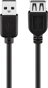 Goobay 68622 USB-Kabel USB 2.0 0,3 m USB A 0,48 Gbit/s Schwarz