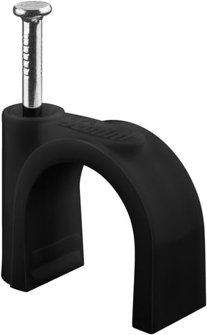 Goobay 64686 Cable Organizer, Black, 100 pcs.