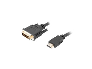 Lanberg CA-HDDV-10CC-0030-BK kabeladapter 3 m HDMI typ A (standard) DVI-D svart