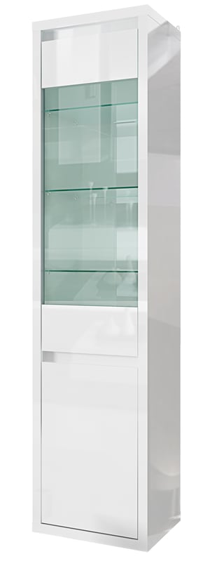 Tuckano Witryna 50x204x40 GLANCE cała w białym połysku
