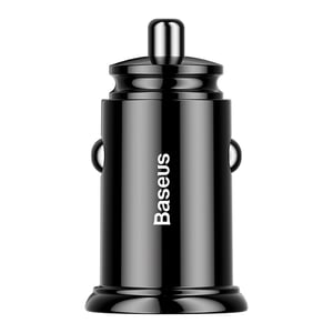 Baseus Circular Plastic Universal Schwarz Zigarettenanzünder Schnellladegerät Extern
