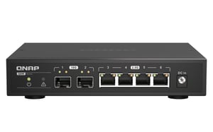 QNAP QSW-2104-2S Unmanaged 2.5G Ethernet Network Switch, Black