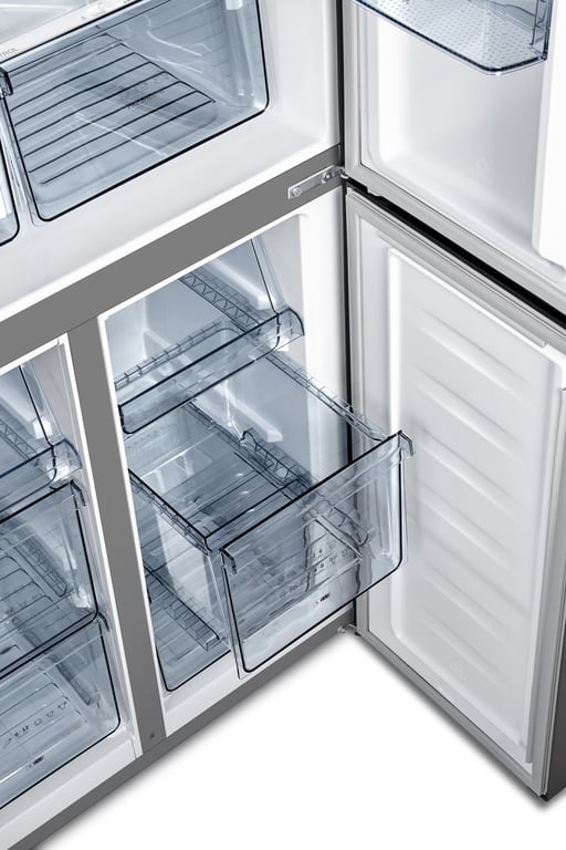 Gorenje NRM8182MX chłodziarko-zamrażarka otwierana obustronnie Wolnostojący 427 l Szary