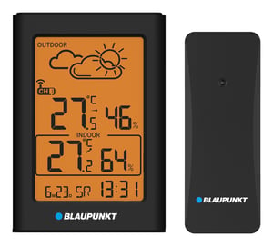 Blaupunkt WS15BK cyfrowa stacja meteorologiczna Czarny LCD Bateria